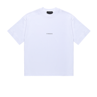 SINNERS CENTER LOGO CAMISETA BOXY BLANCA