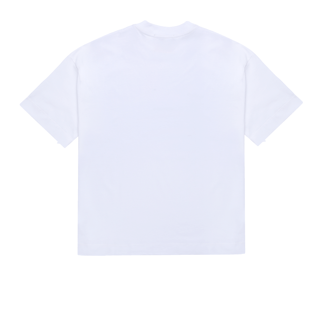 SINNERS CENTER LOGO CAMISETA BOXY BLANCA