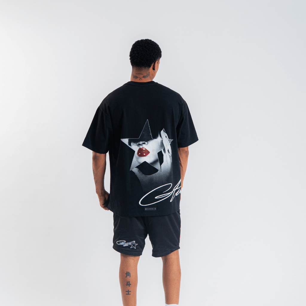 AURUM STARS II RIRI CAMISETA OVERSIZED NEGROS