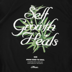 TRUE 420 SELF GROWTH CAMISETA OVERSIZE NEGRA