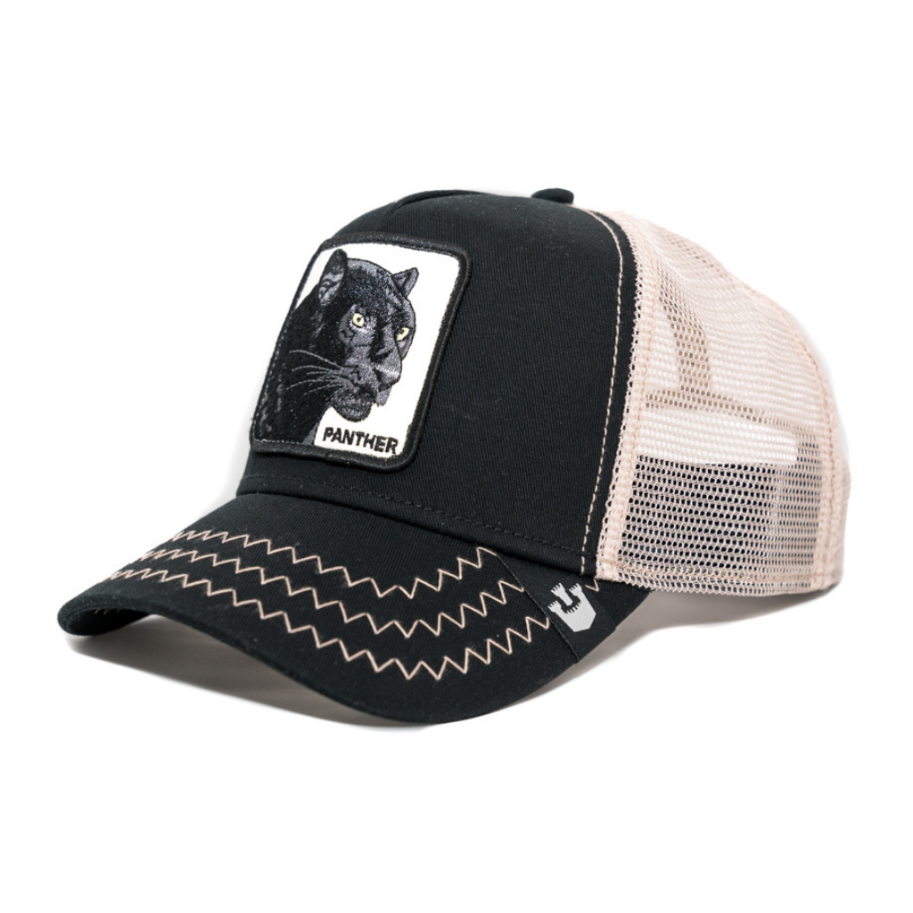 GOORIN BROS PANTERA 'THE PANTHER' GORRA CAMIONERA AJUSTABLE NEGRA / BEIGE