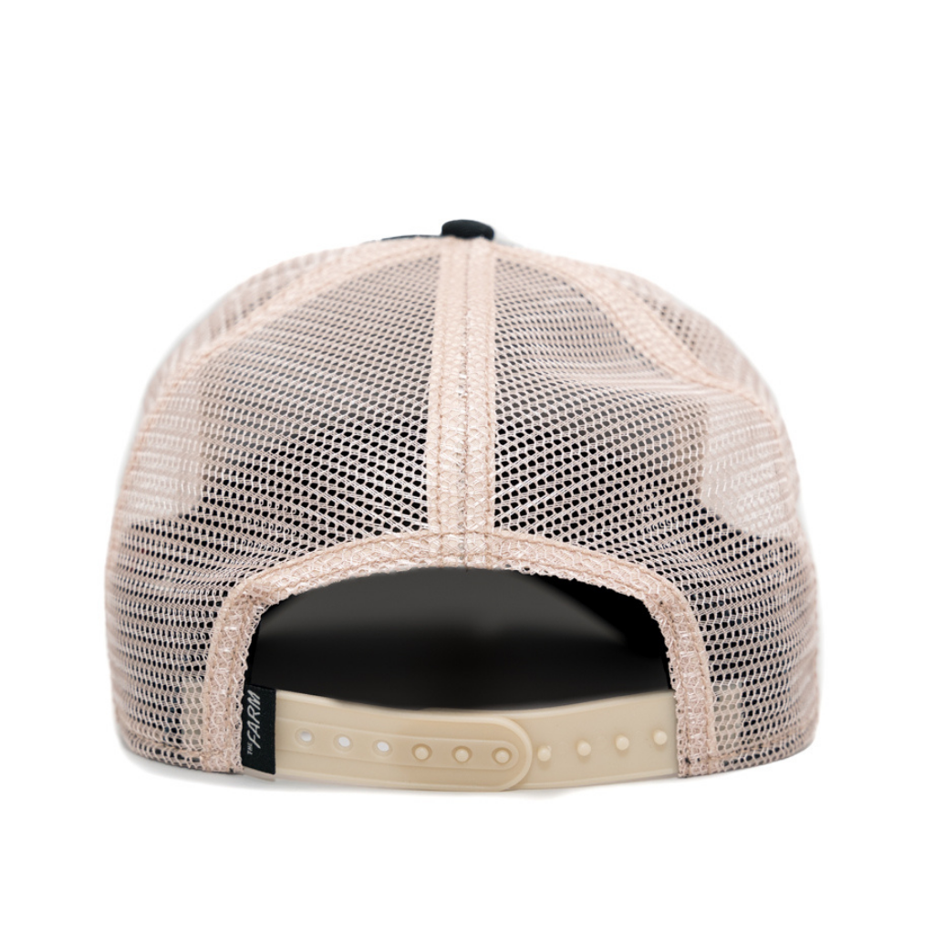 GOORIN BROS PANTERA 'THE PANTHER' GORRA CAMIONERA AJUSTABLE NEGRA / BEIGE