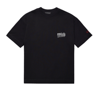 SINNERS POLIZIA CAMISETA OVERSIZED NEGRA