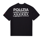 SINNERS POLIZIA CAMISETA OVERSIZED NEGRA