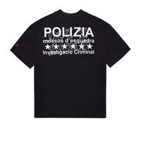 SINNERS POLIZIA CAMISETA OVERSIZED NEGRA