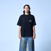 SINNERS POLIZIA CAMISETA OVERSIZED NEGRA