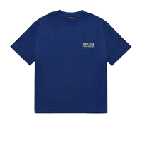 SINNERS POLIZIA CAMISETA OVERSIZED AZUL