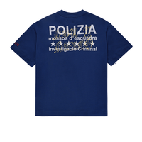 SINNERS POLIZIA CAMISETA OVERSIZED AZUL