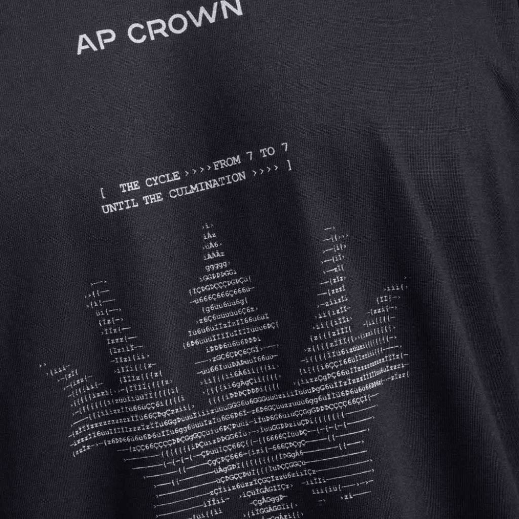 AP CROWN SIGNAL CAMISETA SECUENCE BLACK HIBRIDA NEGRA