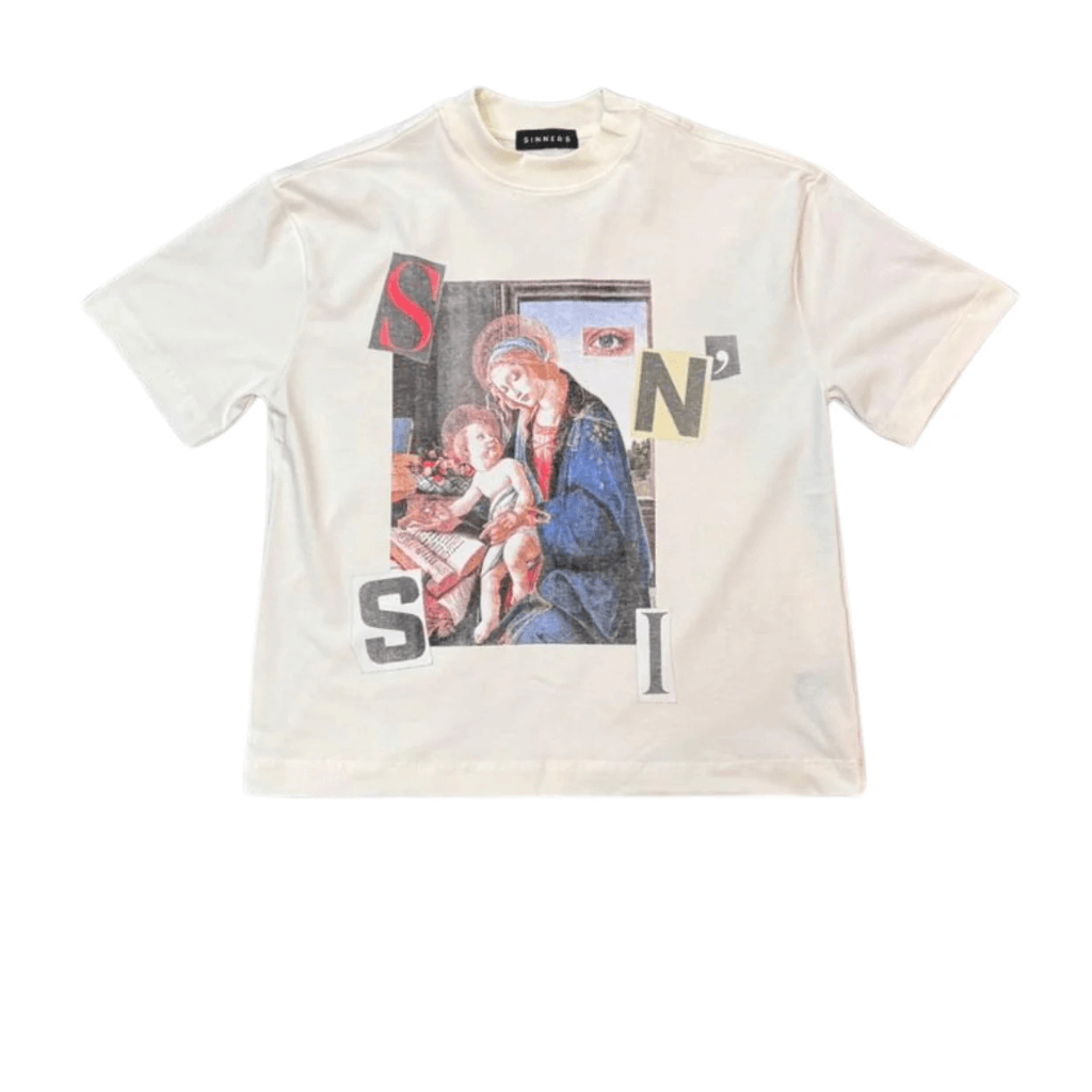 SINNERS SURREALISM CAMISETA OVERSIZED BEIGE