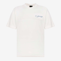 CULTURE WISE KONBINI CAMISETA BLANCA CRURSIVE LOGO CLASSIC AZUL