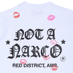SINNERS SEXUAL FANTASIES II NOT A NARCO CAMISETA OVERSIZE BLANCA