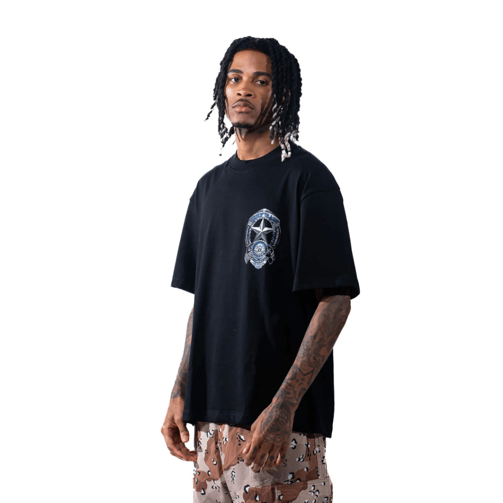 CREEP BRAND CAMISETA OVERSIZE JEFE NEGRA