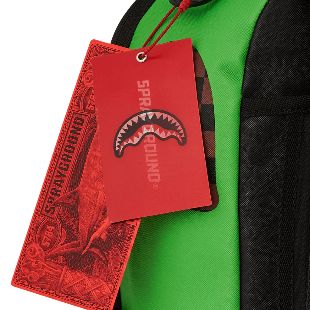 MORRAL SPRAYCOLOMBIA GREEN MONEY BEAR SPLIT BACKPACK VERDE