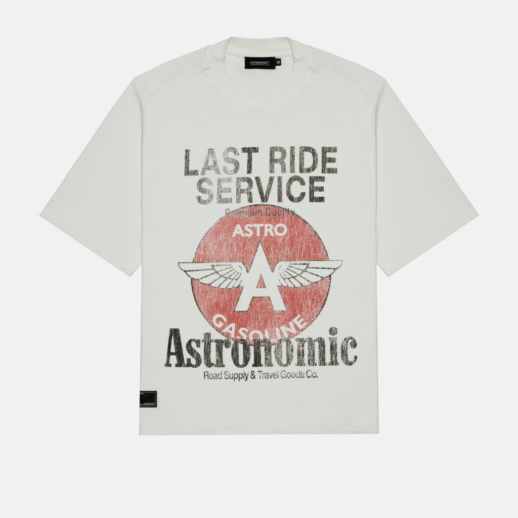 ASTRONOMIC CAN I GET A RIDE? GASOLINE CAMISETA OVERSIZED BLANCA