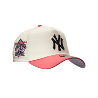 NEW ERA 9FORTY A FRAME MLB NEW YORK YANKEES CHROME CORAL COLLECTION GORRA AJUSTABLE BLANCO