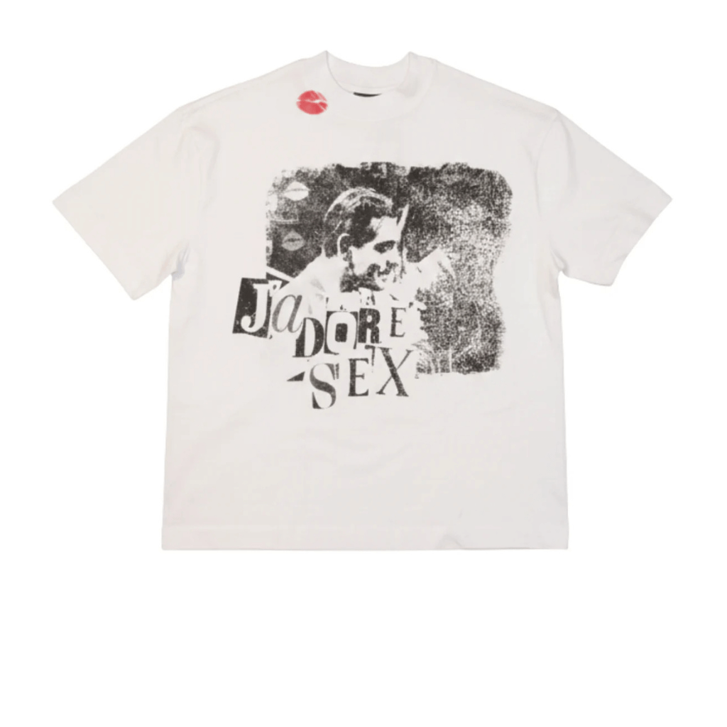 SINNERS J'ADORE SEX VINTAGE CAMISETA OVERSIZE BLANCA