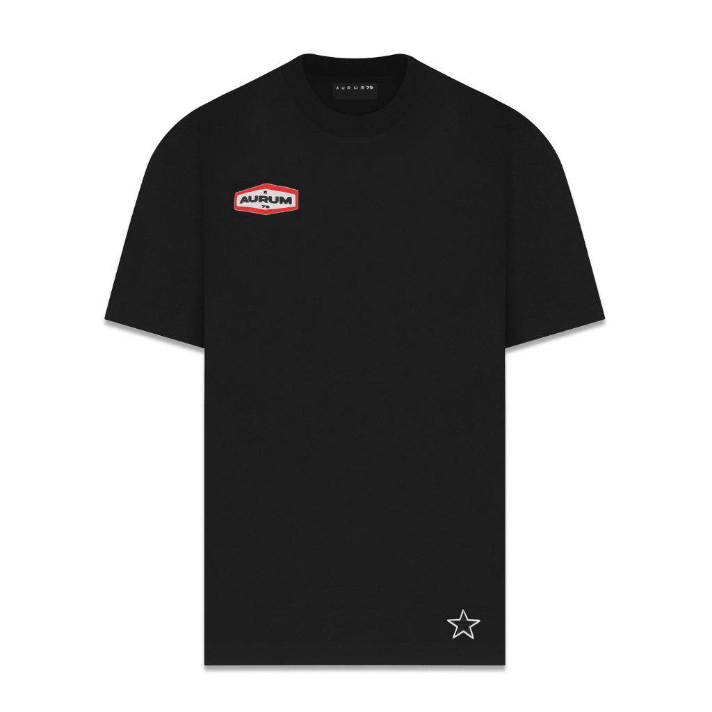 AURUM STARS II CHAMPAGNE CAMISETA OVERSIZED NEGROS