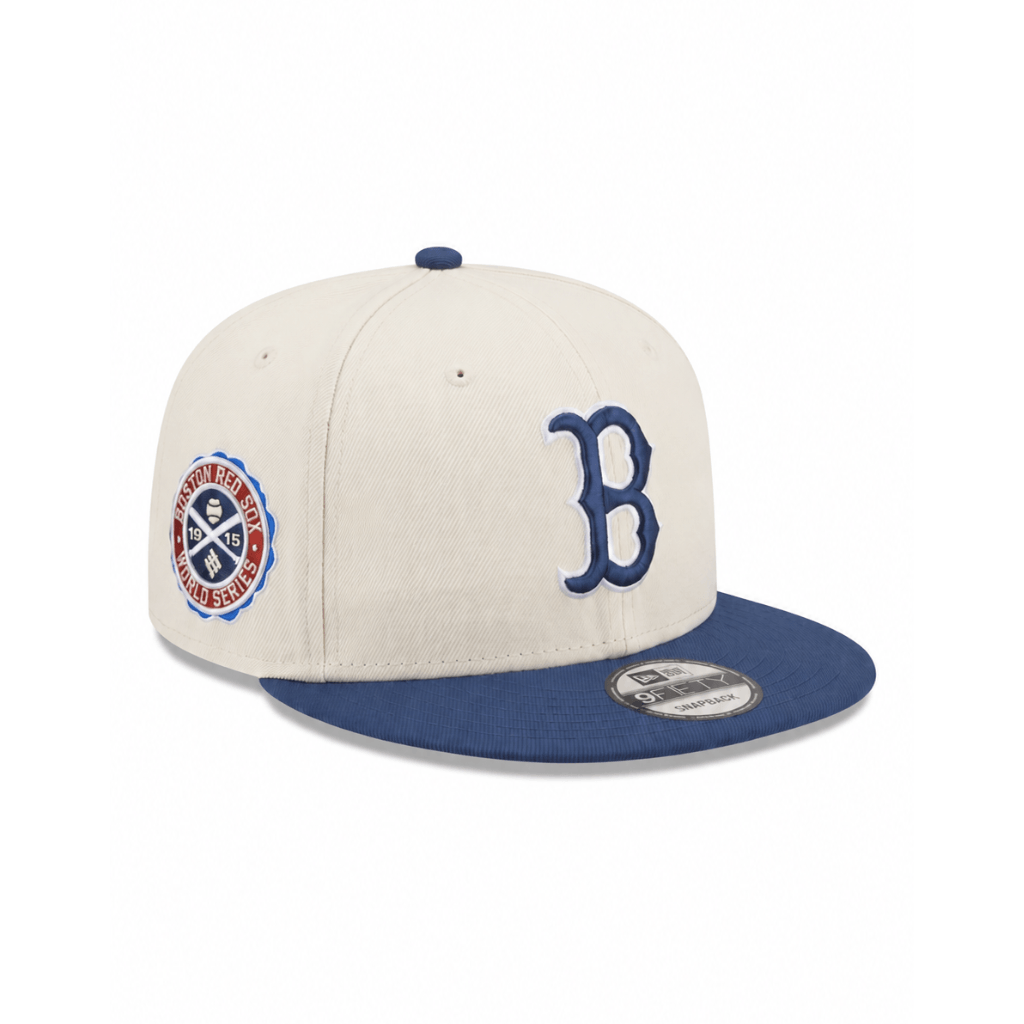 NEW ERA 9FIFTY MLB BOSTON RED SOX 1915 WS PATCH GORRA AJUSTABLE BEIGE