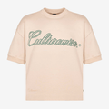 CULTURE WISE PASS THE LOVE CAMISETA OVERSIZED CAMEL WEED CURSIVE LOGO