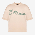 CULTURE WISE PASS THE LOVE CAMISETA OVERSIZED CAMEL WEED CURSIVE LOGO