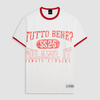 MONOIC TUTTO BENE I CAMISETA TUTTO BENNE RINGER FIT BLANCO HUESO