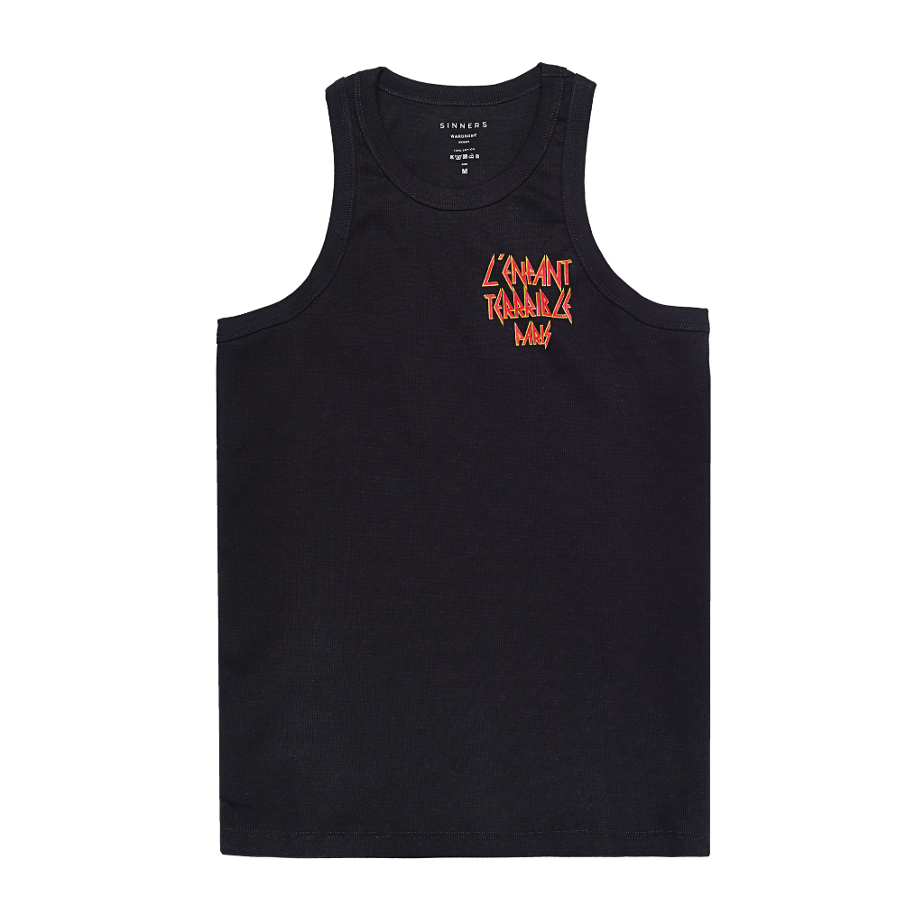 SINNERS ENFANT TERRIBLE TANK TOP HOMBRE NEGRO