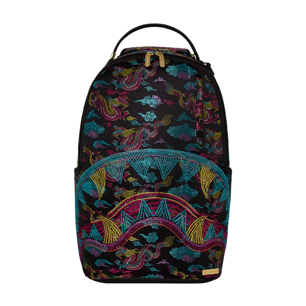 MORRAL SPRAYGROUND EMBROIDERED DRAGONS DLX BACKPACK