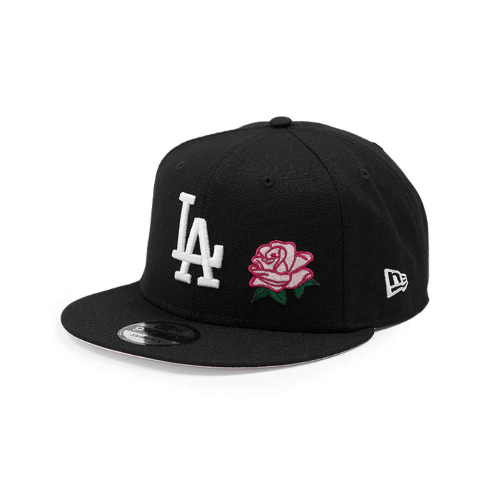 NEW ERA 9FIFTY MLB LOS ANGELES DODGERS ROSE COLLECTION GORRA AJUSTABLE NEGRA