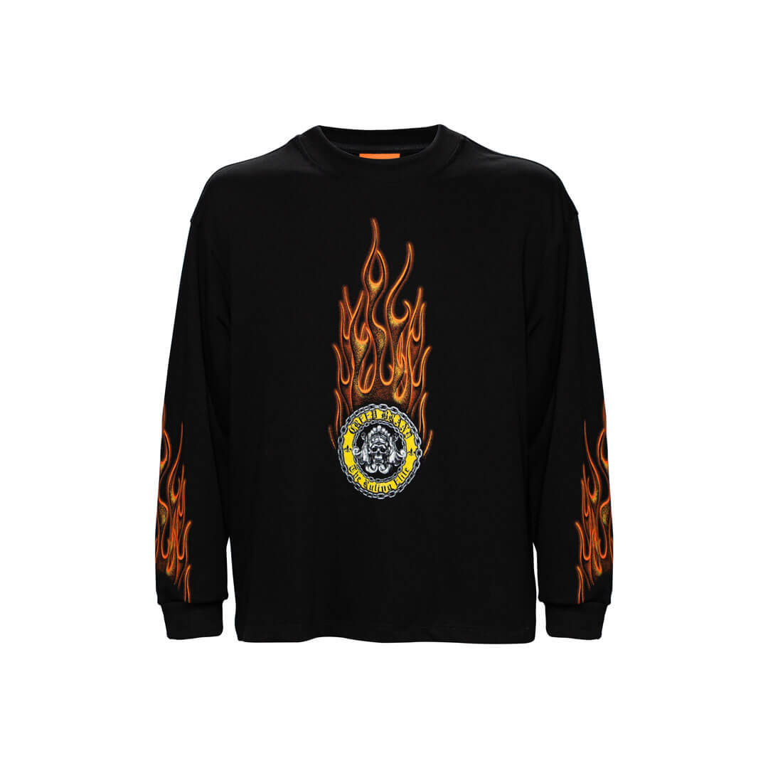 CREEP CAVIAR OVERSIZE CAMISETA MANGA LARGA OVERSIZED NEGRA