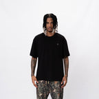 CREEP BRAND CAMISETA OVERSIZE BASICA PLACA NEGRA
