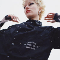 SINNERS LA NOCHE CAMISA DE BOTONES NEGRA