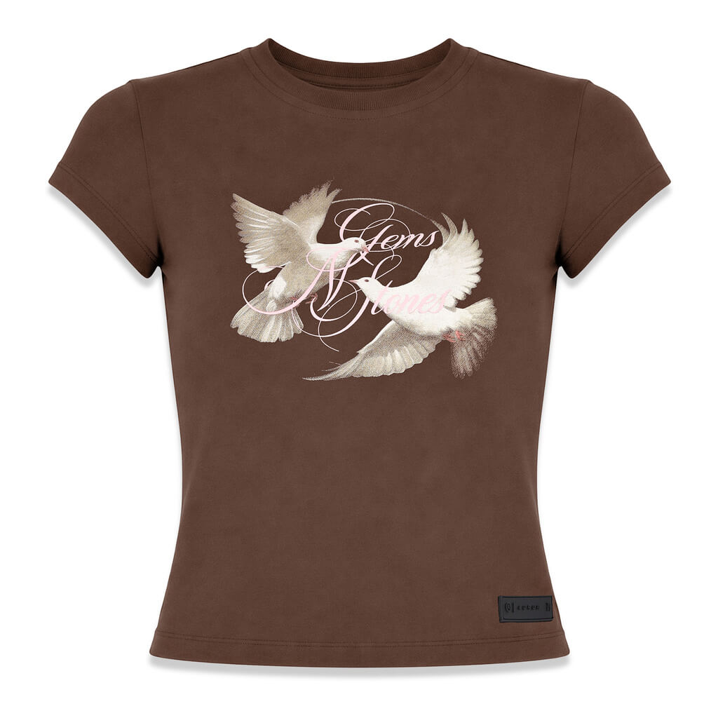 AURUM GEMS SLIM BABY TEE CAFE