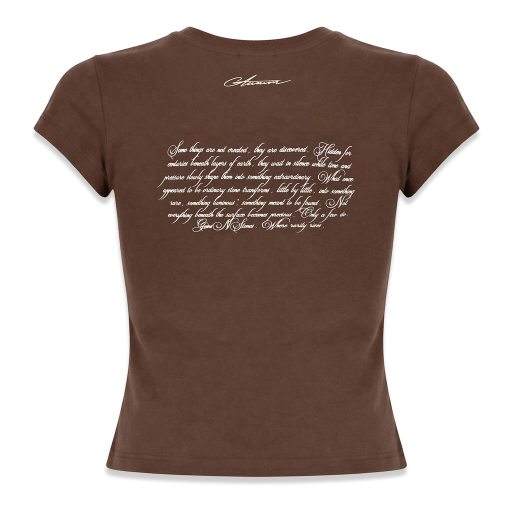AURUM GEMS SLIM BABY TEE CAFE
