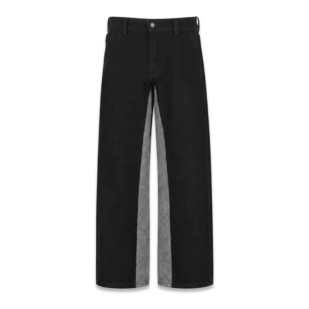 AURUM GEMS & STONES BLACK GEMS FLARED JEANS NEGROS