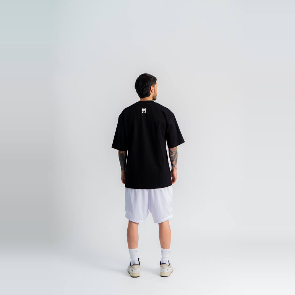 AURUM GEMS & STONES AURUM BLACK LINE CAMISETA OVERSIZED NEGRA