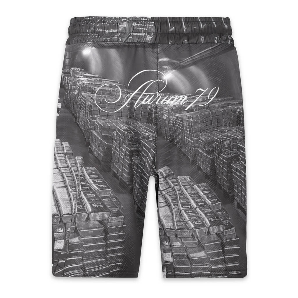 AURUM GEMS & STONES GOLD VAULT SHORTS NEGROS