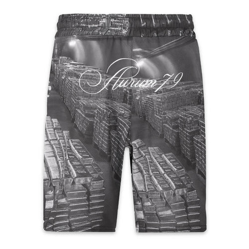 AURUM GEMS & STONES GOLD VAULT SHORTS NEGROS