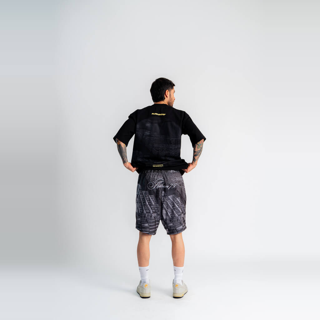 AURUM GEMS & STONES GOLD VAULT SHORTS NEGROS