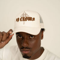 AP CROWN FIAT LUX OFF WHITE GORRA AJUSTABLE ALL OVER BEIGE