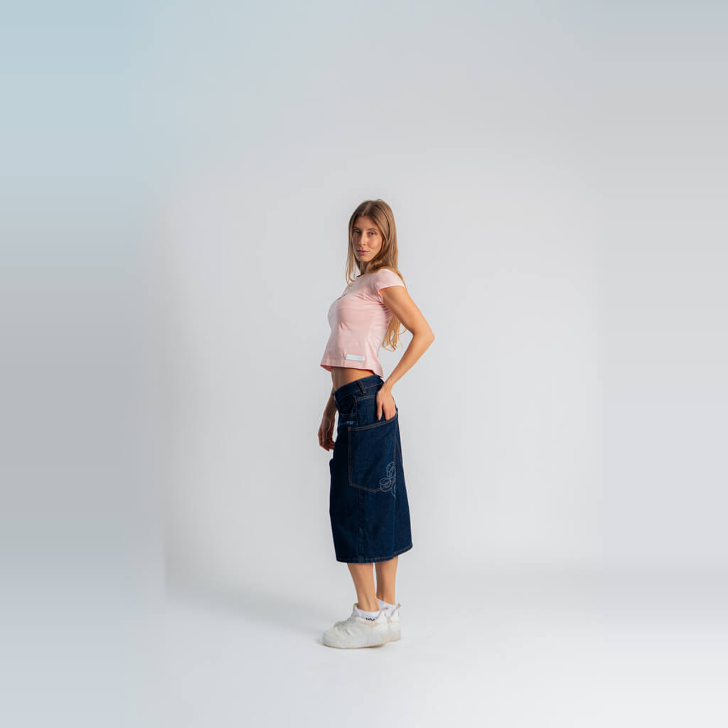 AURUM GEMS PINK G&S SLIM BABY TEE-ROSA