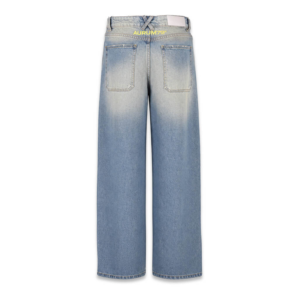 AURUM GEMS & STONES DIRTY SHINY W JEANS LOOSE FIT GRIS