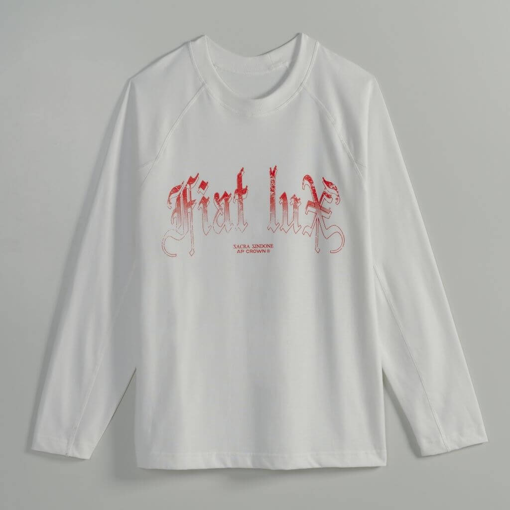 AP CROWN FIAT LUX SANCTUS PULLOVER MANGA LARGA OVERSIZE BEIGE