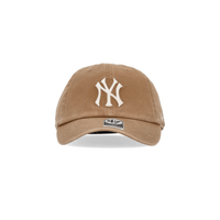 ´47 CLEAN UP MLB NY YANKEES GORRA AJUSTABLE BEIGE LOGO BLANCO