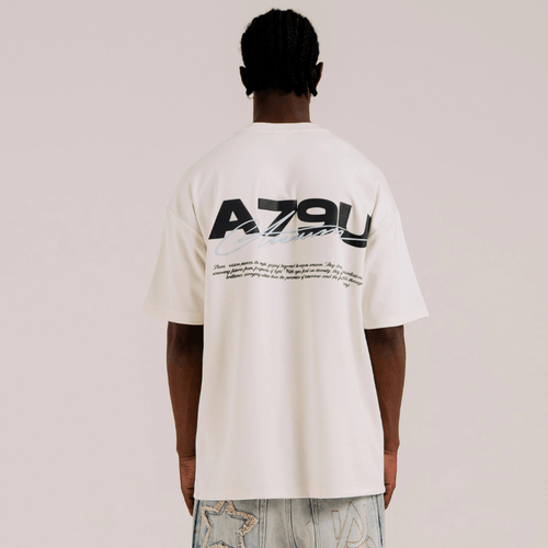 AURUM STARS I WHITE A79U CAMISETA OVERSIZE BLANCA