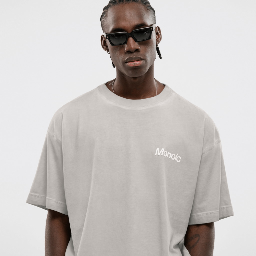 MONOIC TIMELESS V2 CAMISETA  OVERSIZED GRIS DESGASTADO