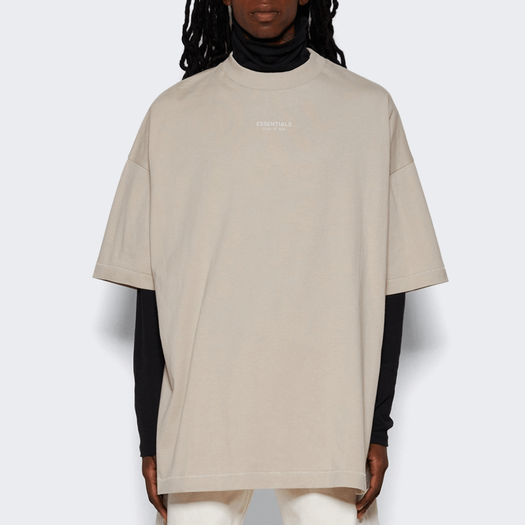 FEAR OF GOD ESSENTIALS CAMISETA OVERSIZE BEIGE