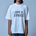 SINNERS NOT A NARCO STAR CREME CAMISETA OVERSIZED BEIGE