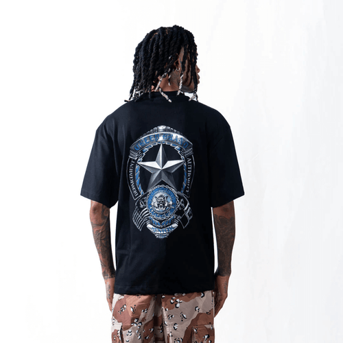CREEP BRAND CAMISETA OVERSIZE JEFE NEGRA