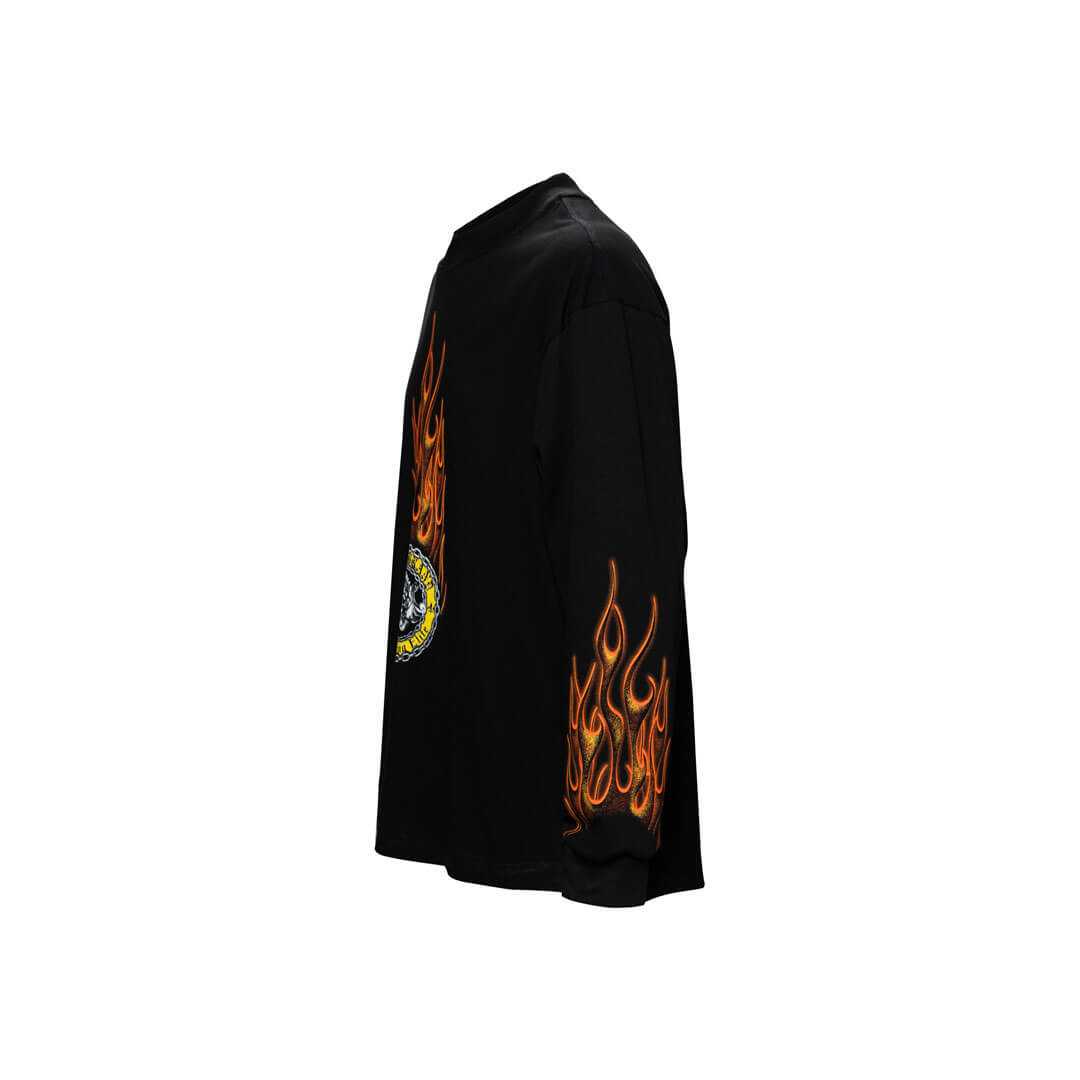 CREEP CAVIAR OVERSIZE CAMISETA MANGA LARGA OVERSIZED NEGRA